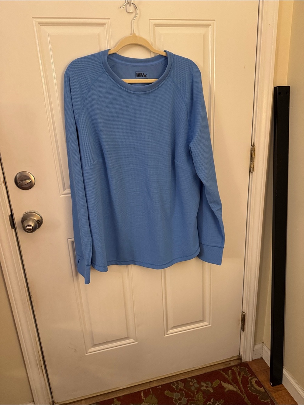 Eddie Bauer Light Blue Thermal Crewneck Pullover